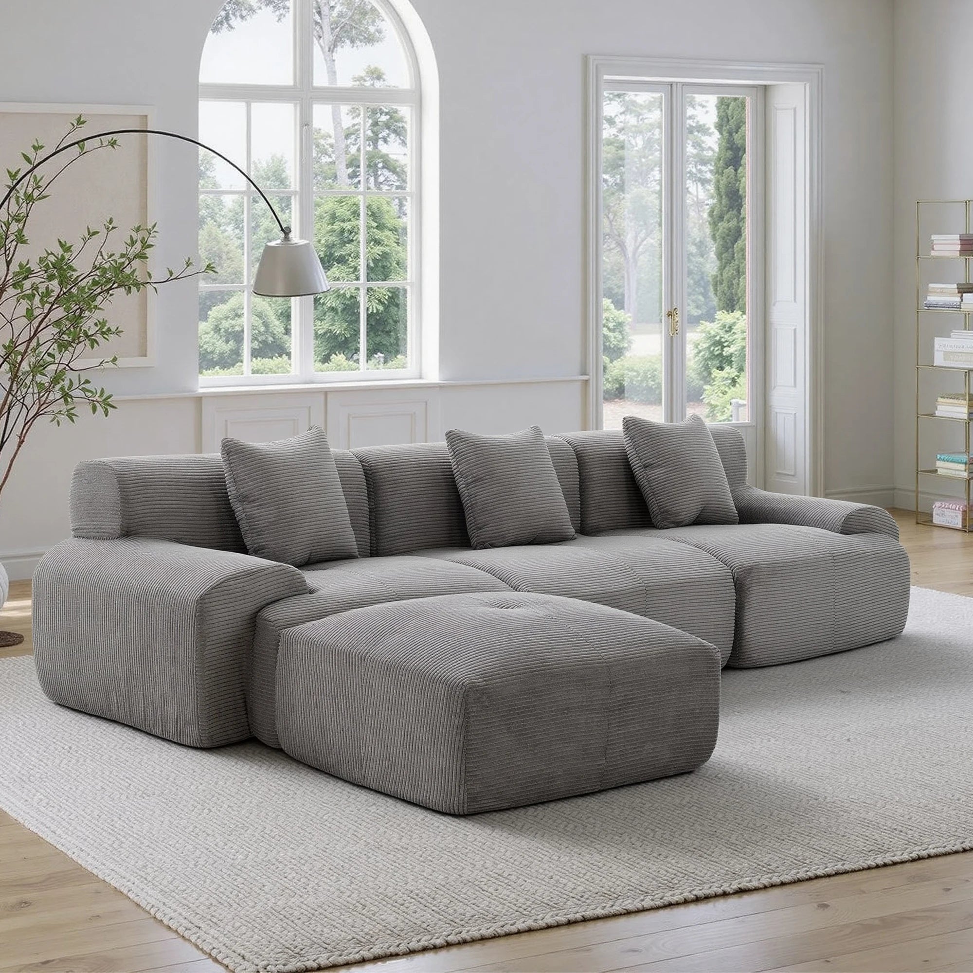 Corduroy Sectional Sofa