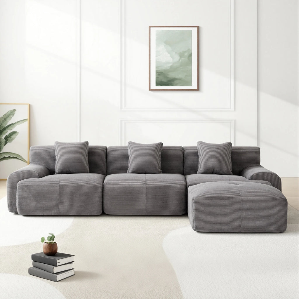 Corduroy Sectional Sofa