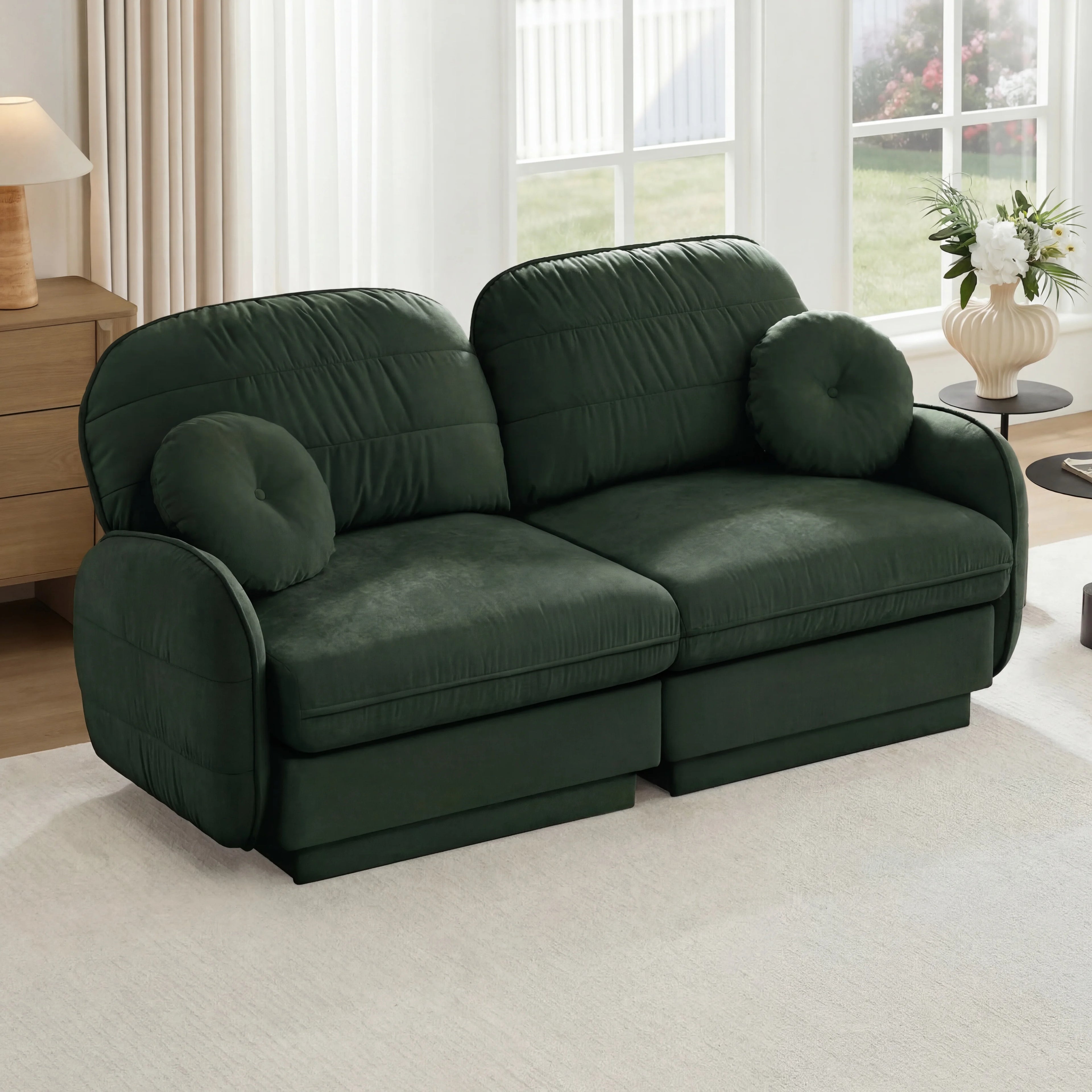 Chenille Loveseat