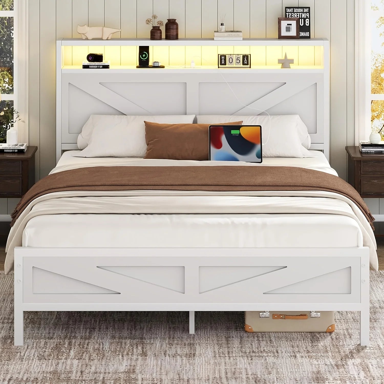 Rustic Barn Door Bed