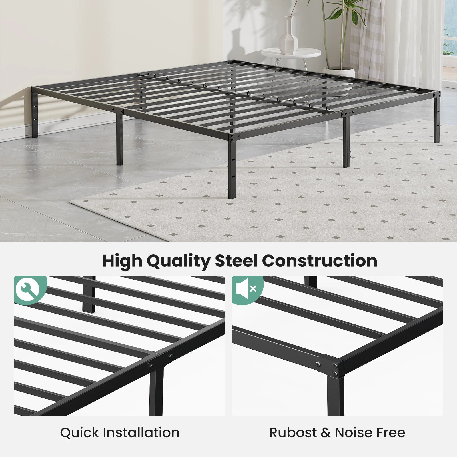 18" Metal Platform Bed