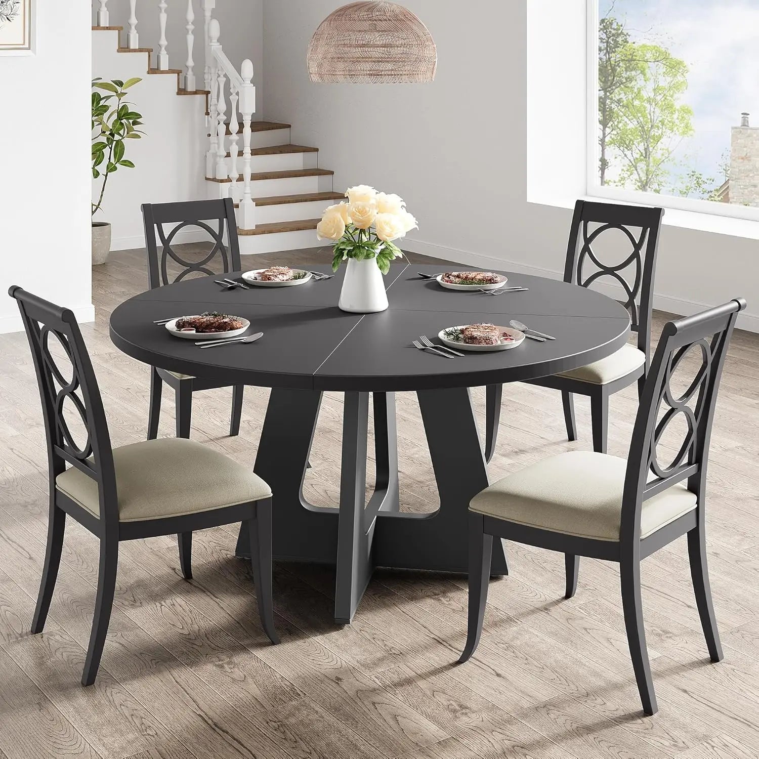 Rustic Round Dining Table