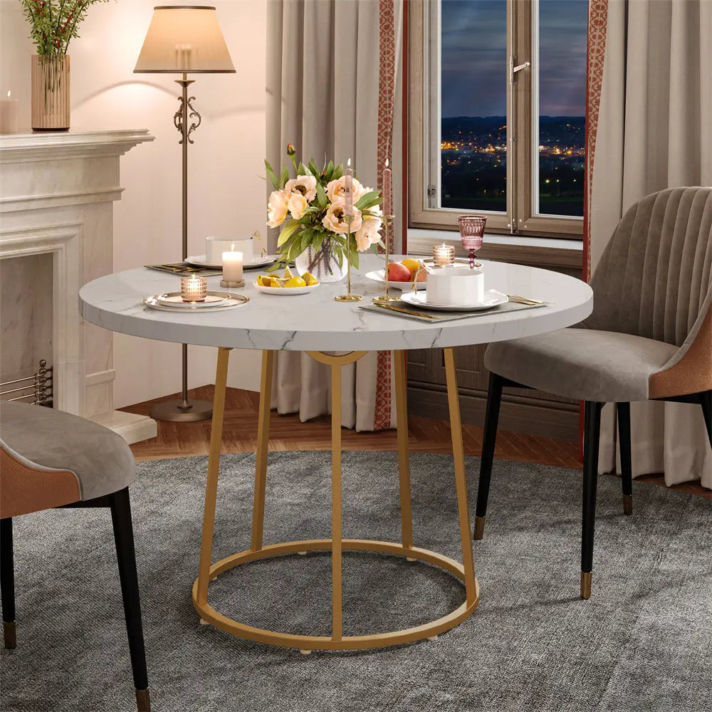 Marble Round Dining Table
