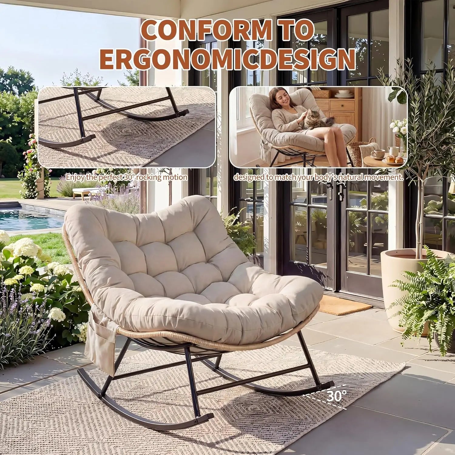 Metal Rocking Chair