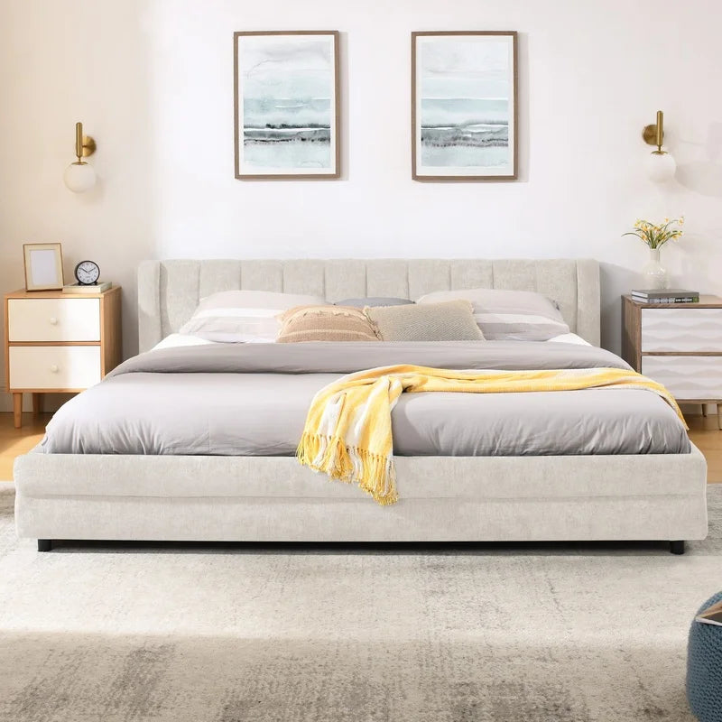 Chenille Storage Bed