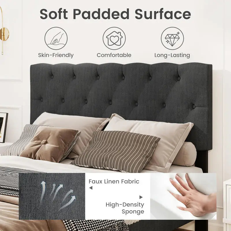 Tufted Upholstered Bed