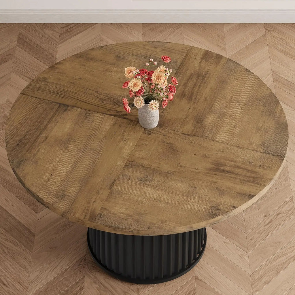 Wave Pedestal Dining Table