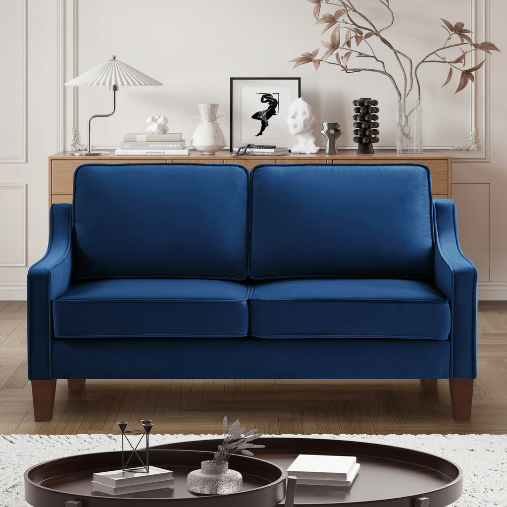 Velvet Chaise Sofa