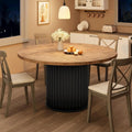 Wave Pedestal Dining Table