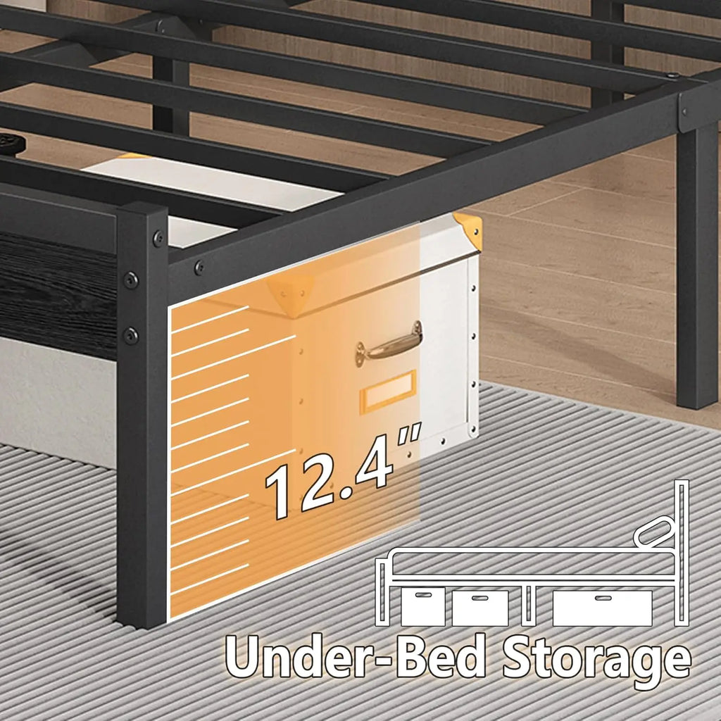 LED Metal Bed Frame