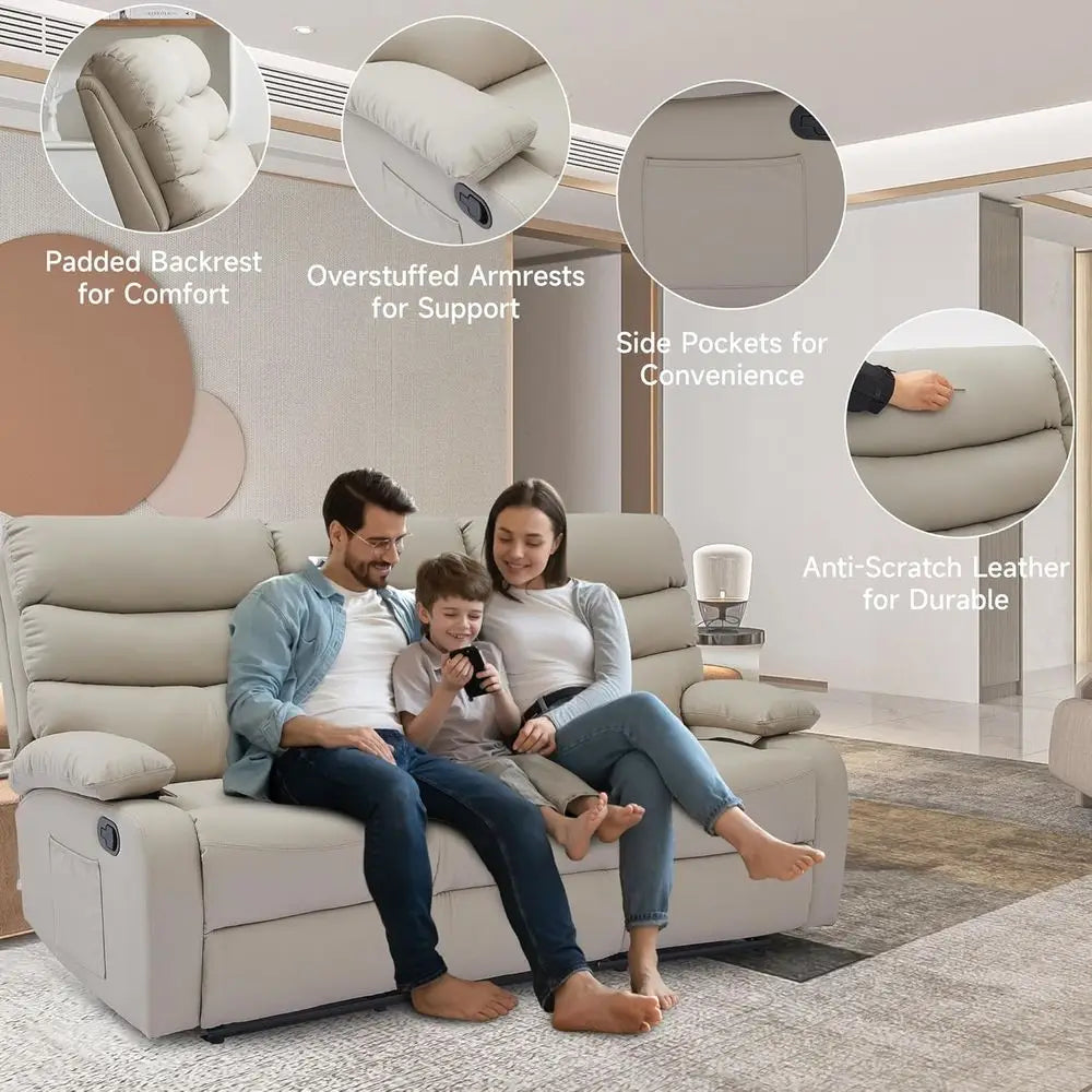 3-Seater Recliner Sofa