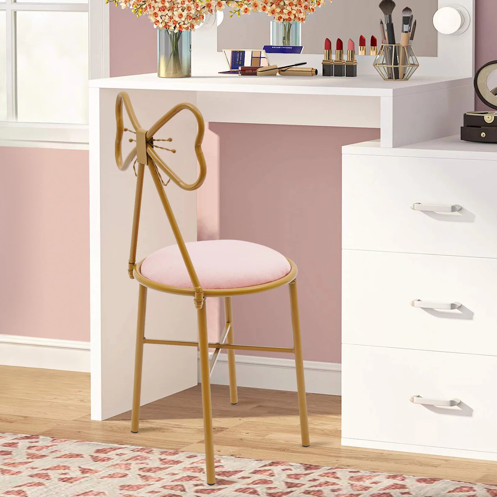 Velvet Vanity Chair