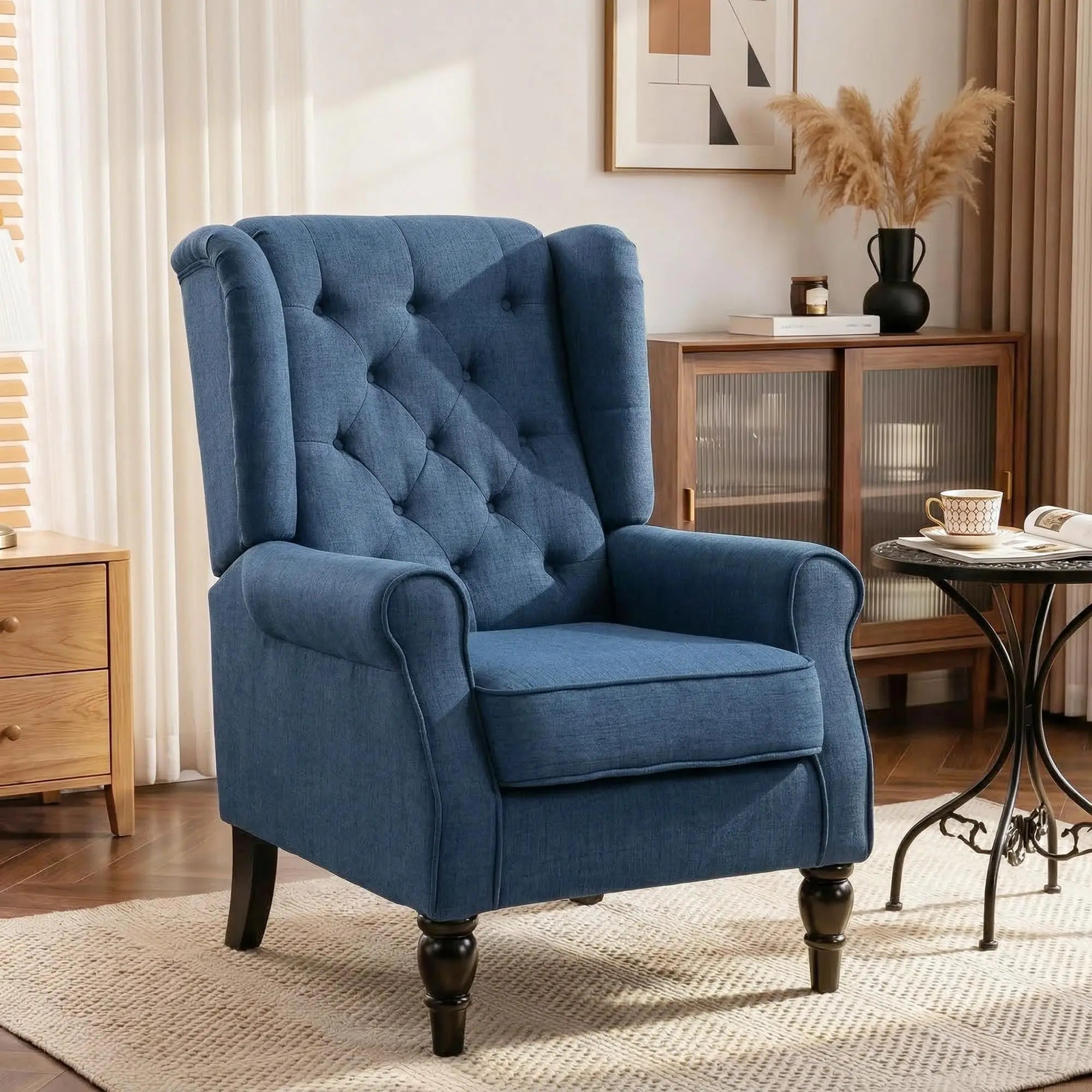 Tufted Wingback Chair