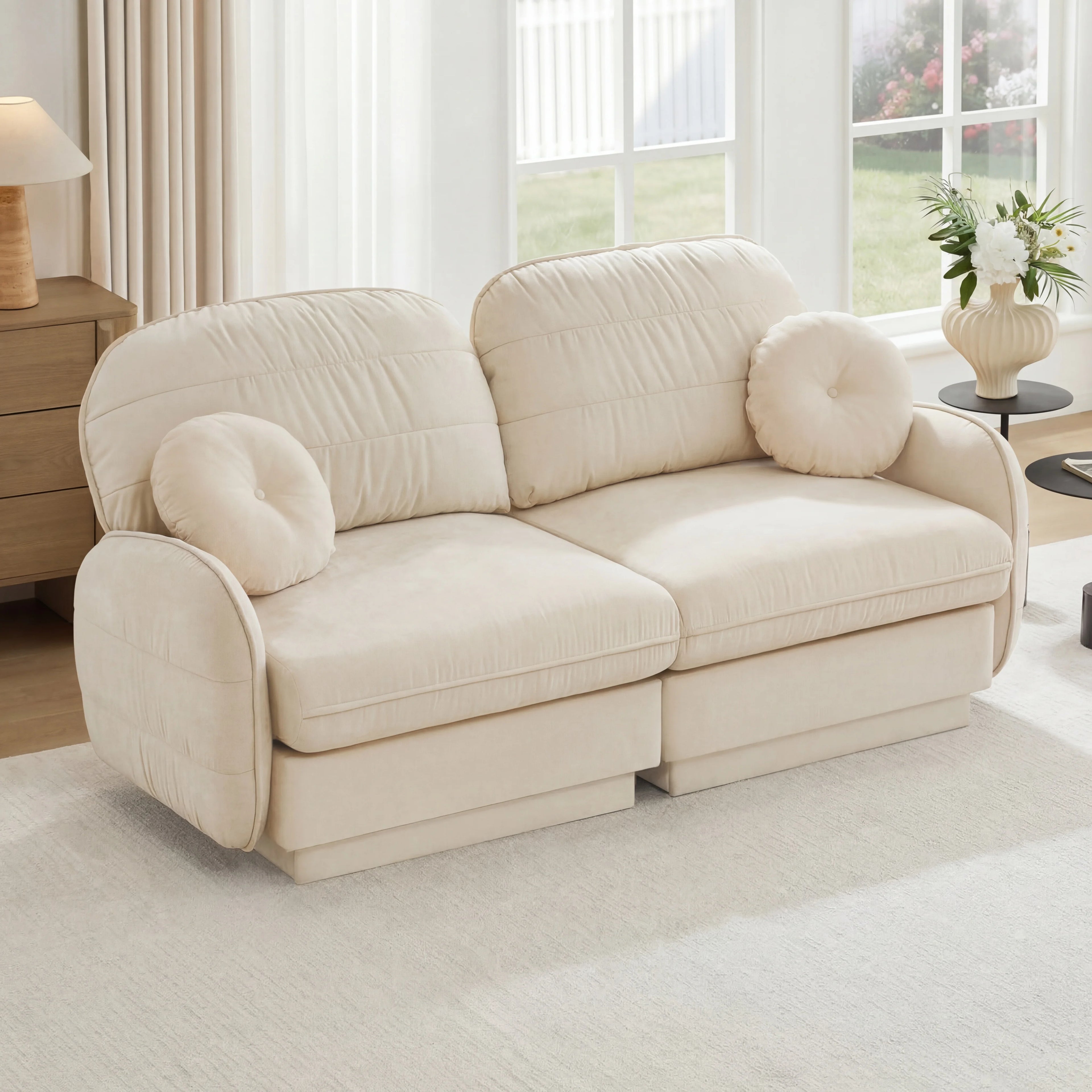 Chenille Loveseat