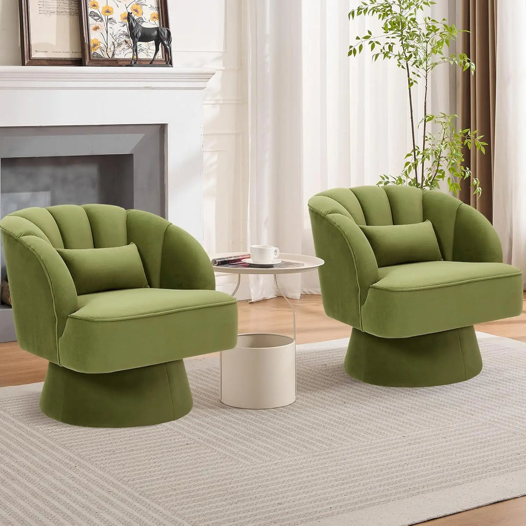 Velvet Swivel Chair