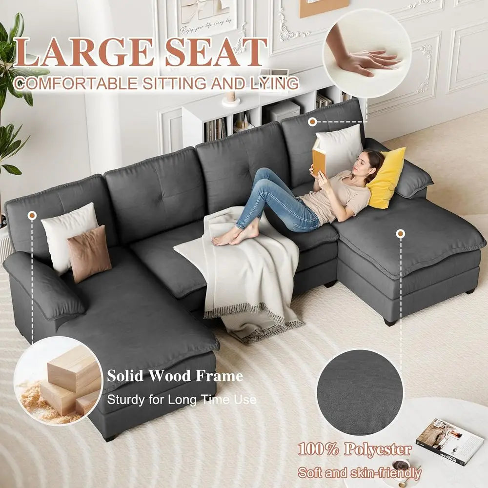 U-Shaped Cloud Sofa