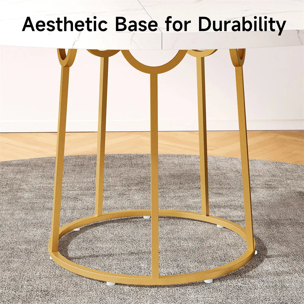 Marble Round Dining Table