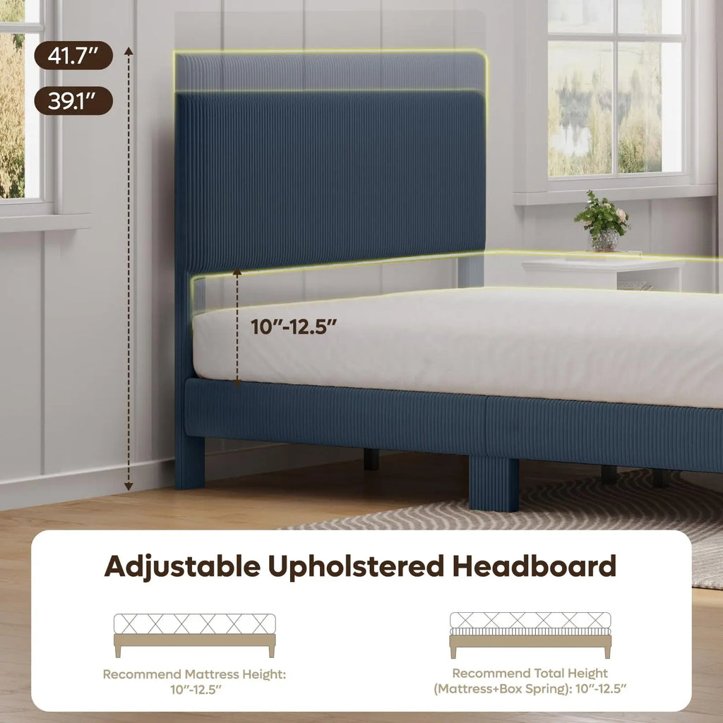 LED Upholstered Bed