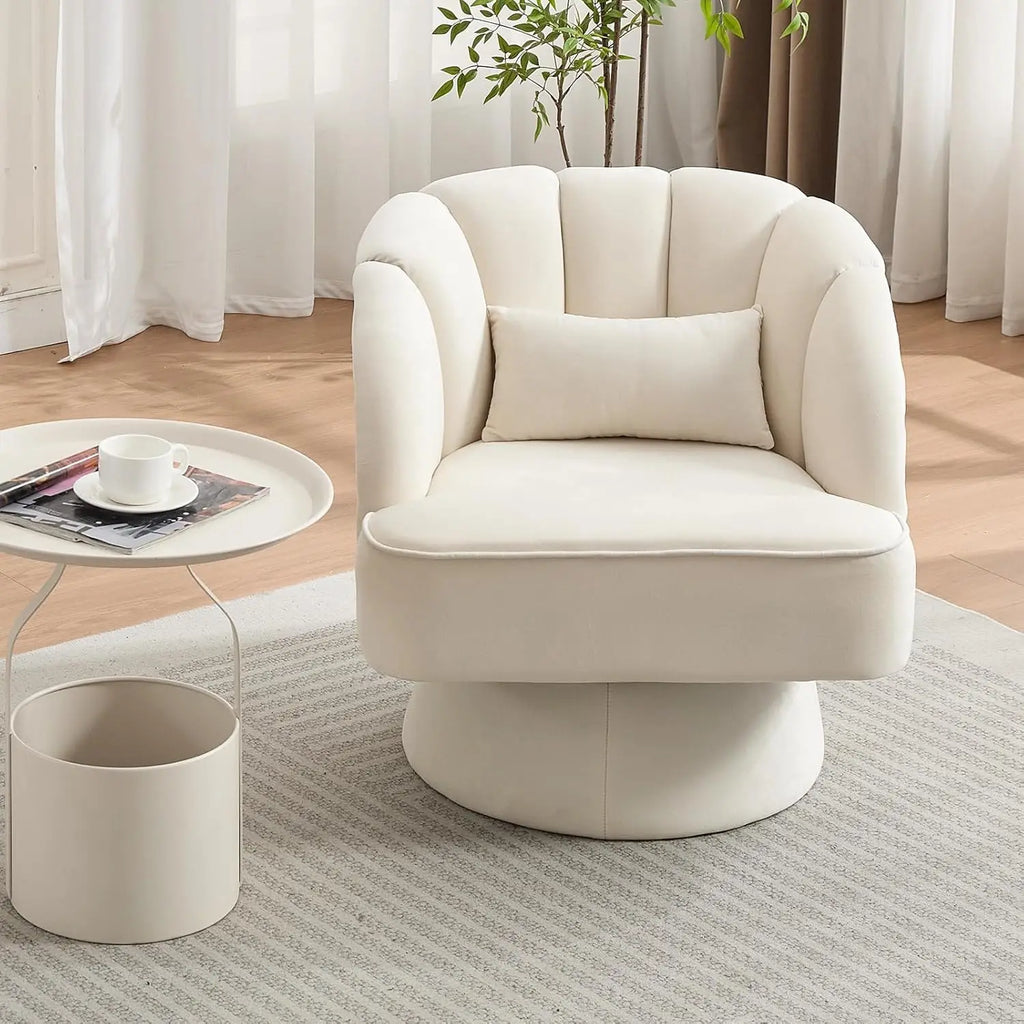 Swivel Barrel Chair