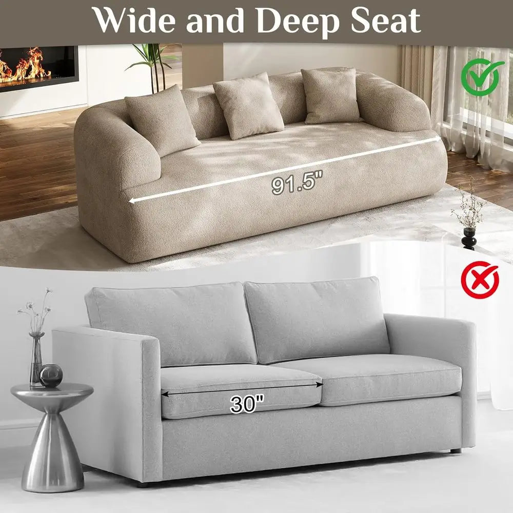 Plush Chenille Sectional