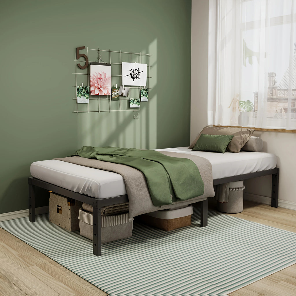 Heavy-Duty Metal Bed Frame