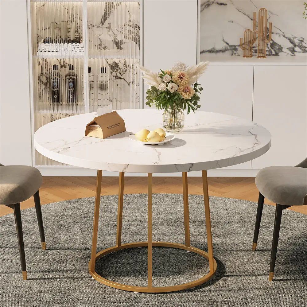 Marble Round Dining Table