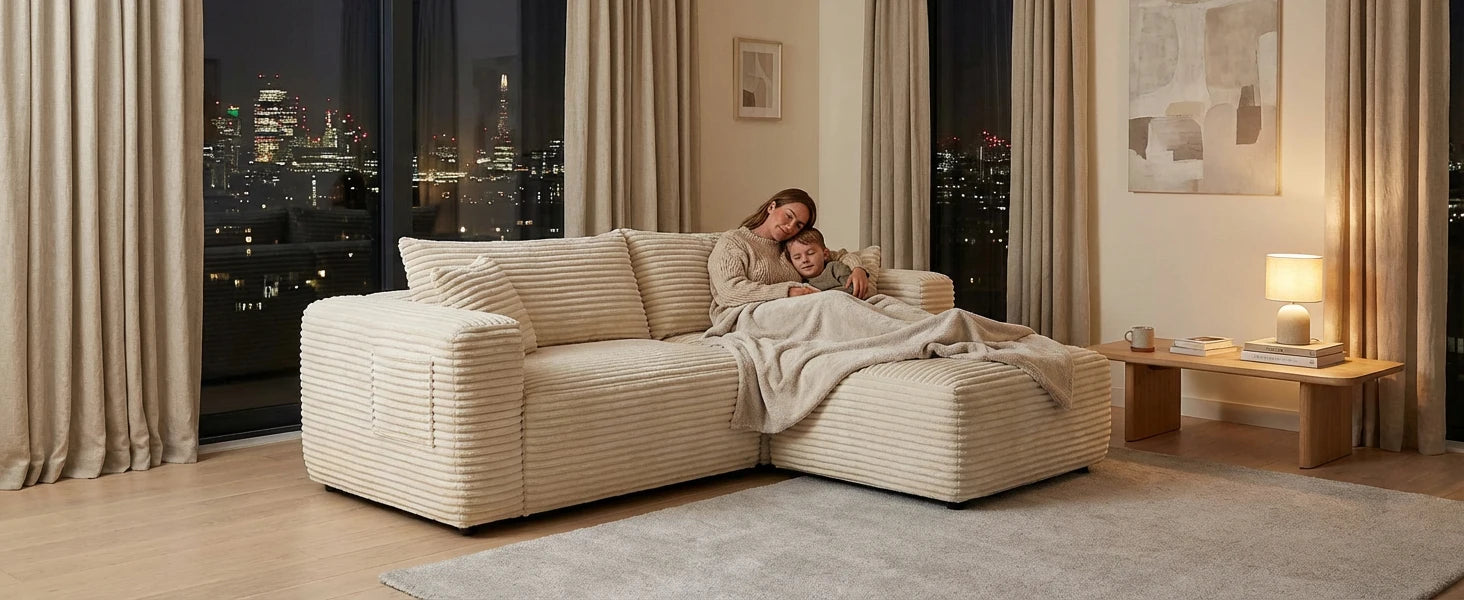 L-Shaped Modular Sofa