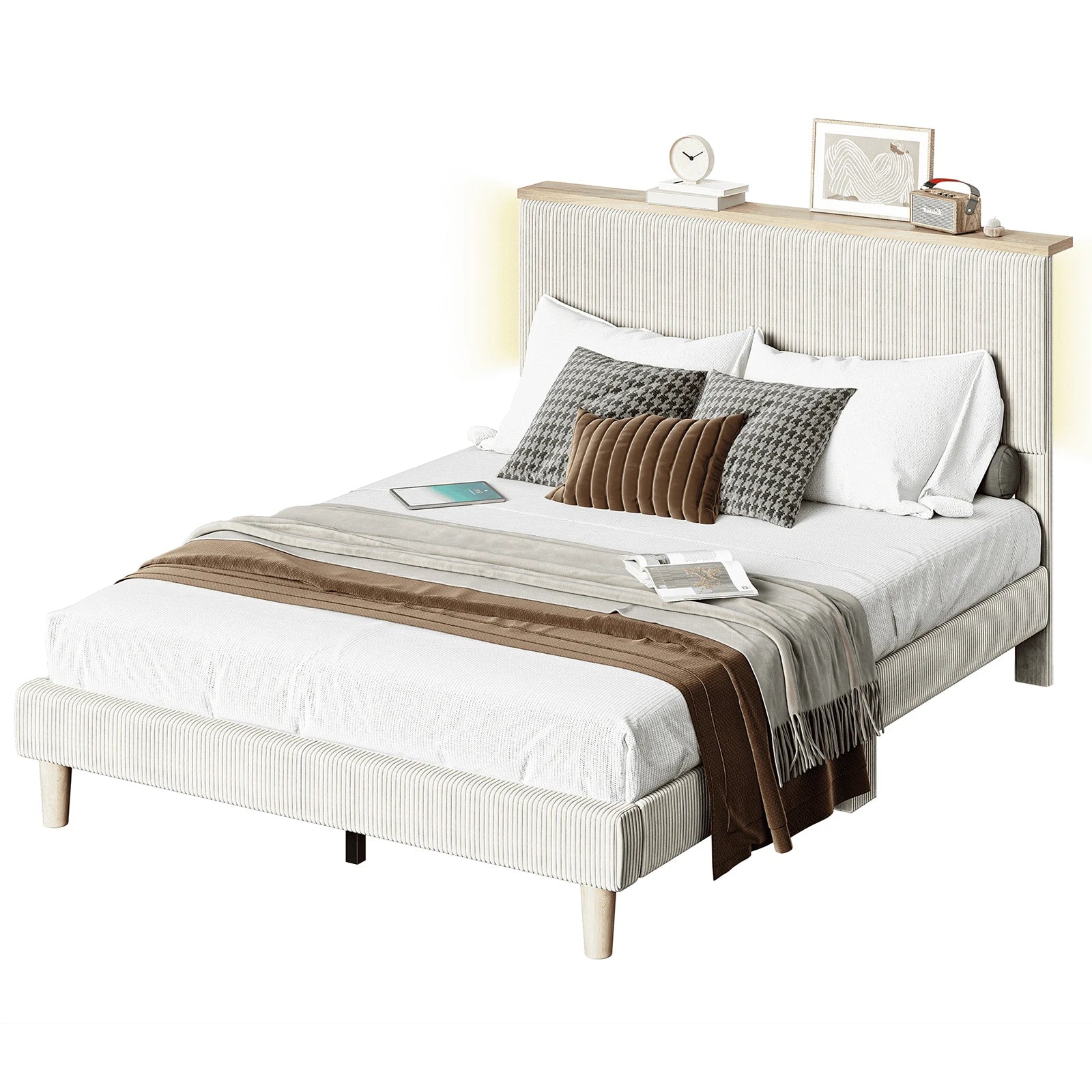 Corduroy Storage Bed