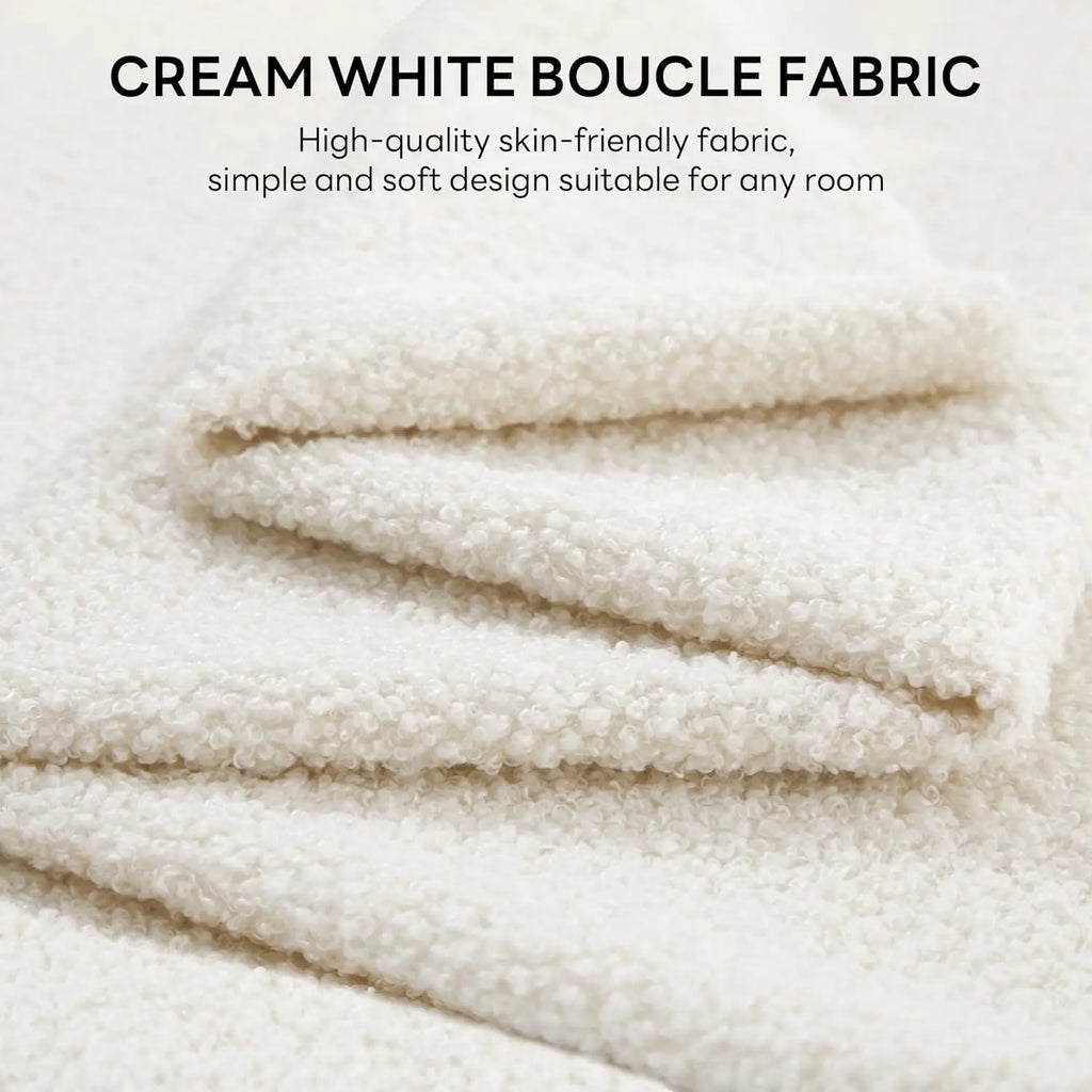 Bouclé Storage Bed