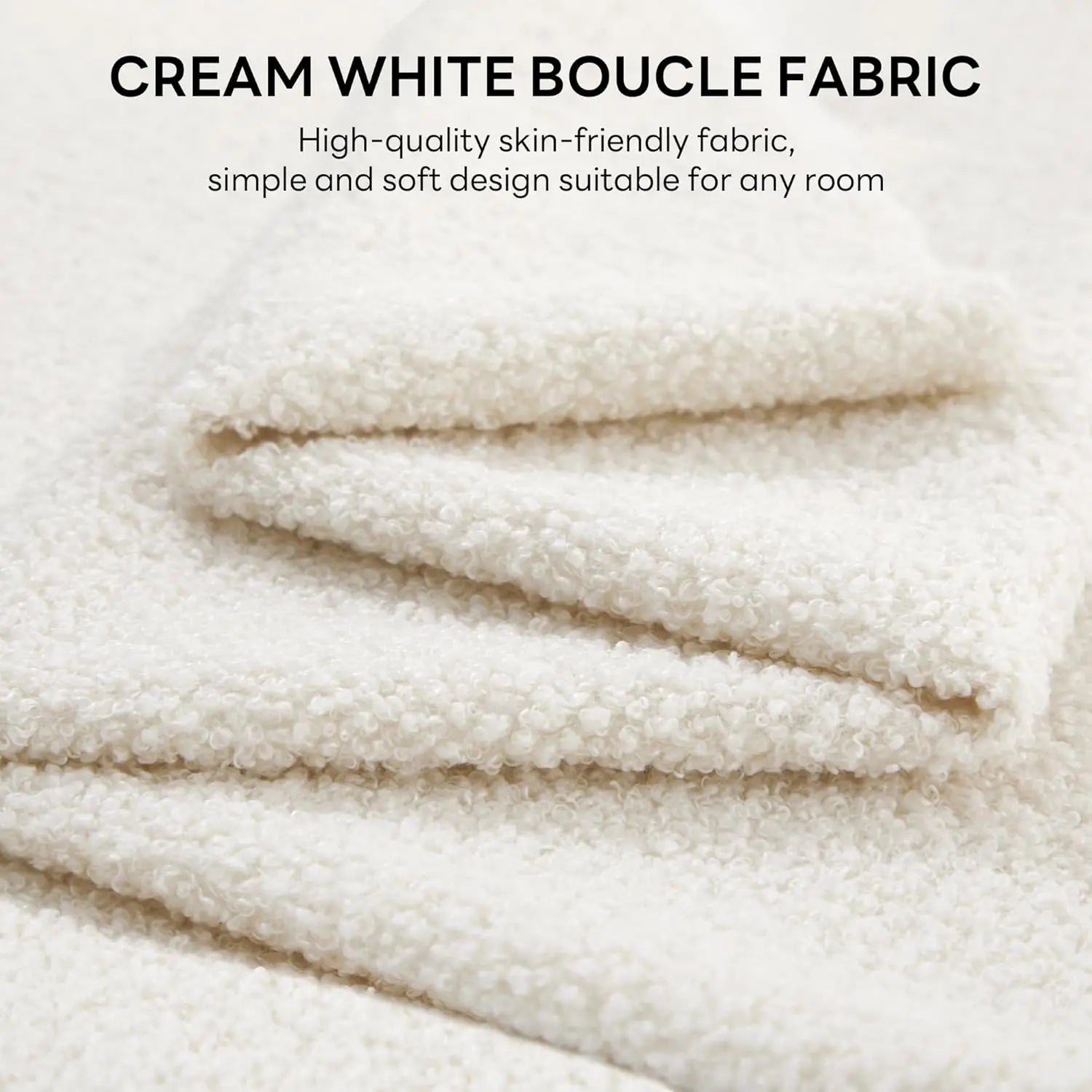 Bouclé Storage Bed