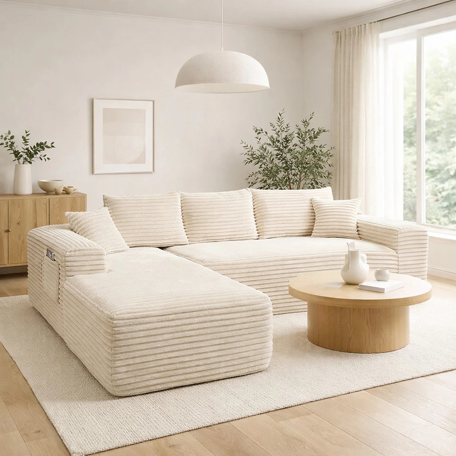 L-Shaped Modular Sofa