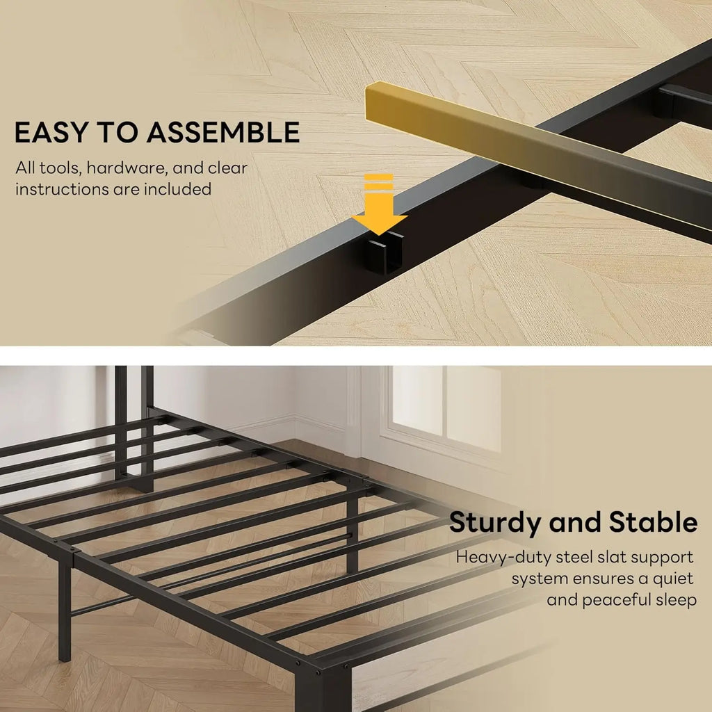 Bouclé Storage Bed
