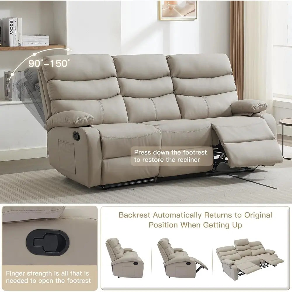 3-Seater Recliner Sofa