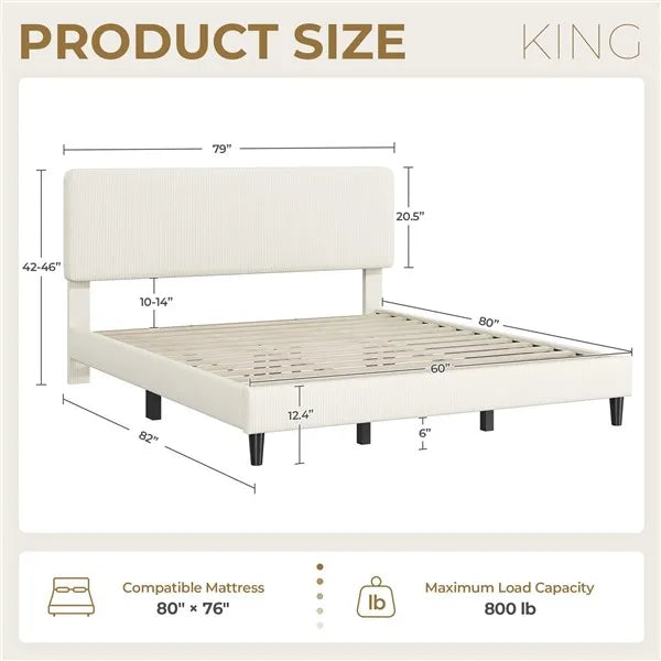 Adjustable Upholstered Bed