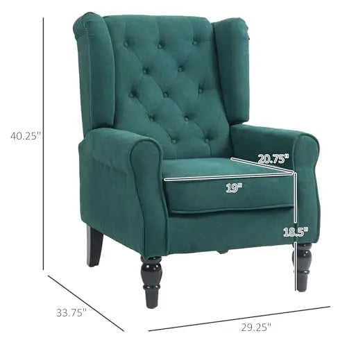 Tufted Wingback Chair