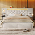 LED Storage Bed Frame