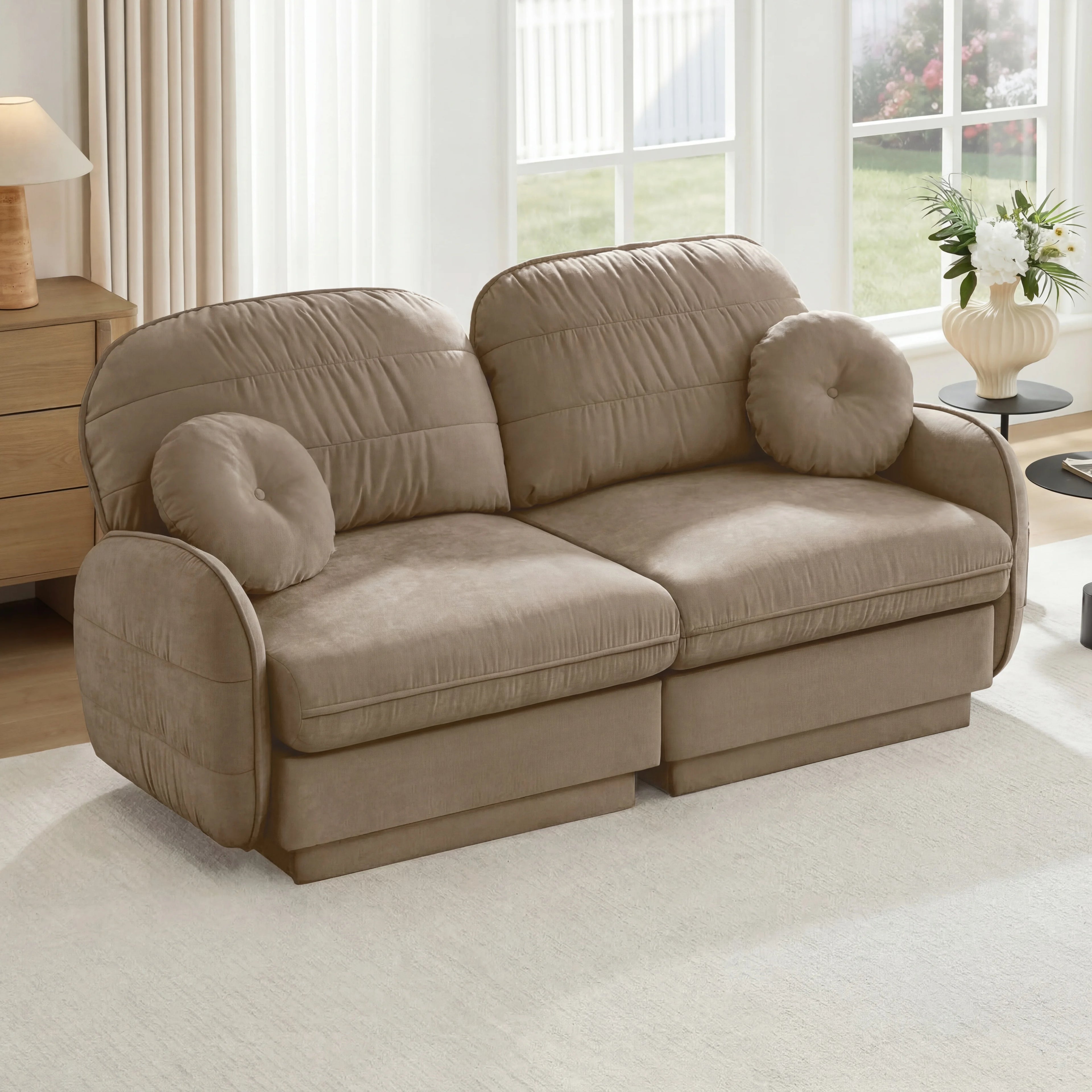 Chenille Loveseat