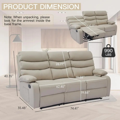 3-Seater Recliner Sofa