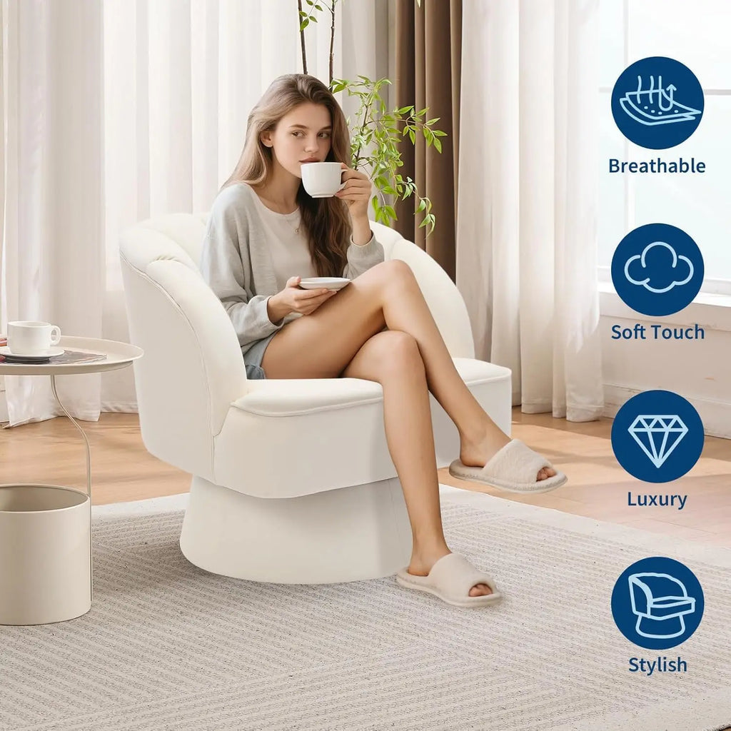 Swivel Barrel Chair