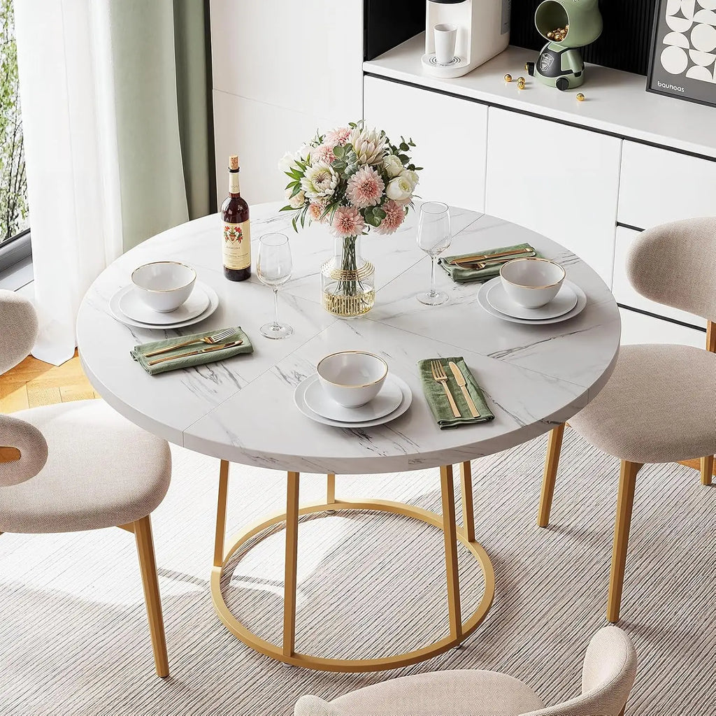 Marble Round Dining Table