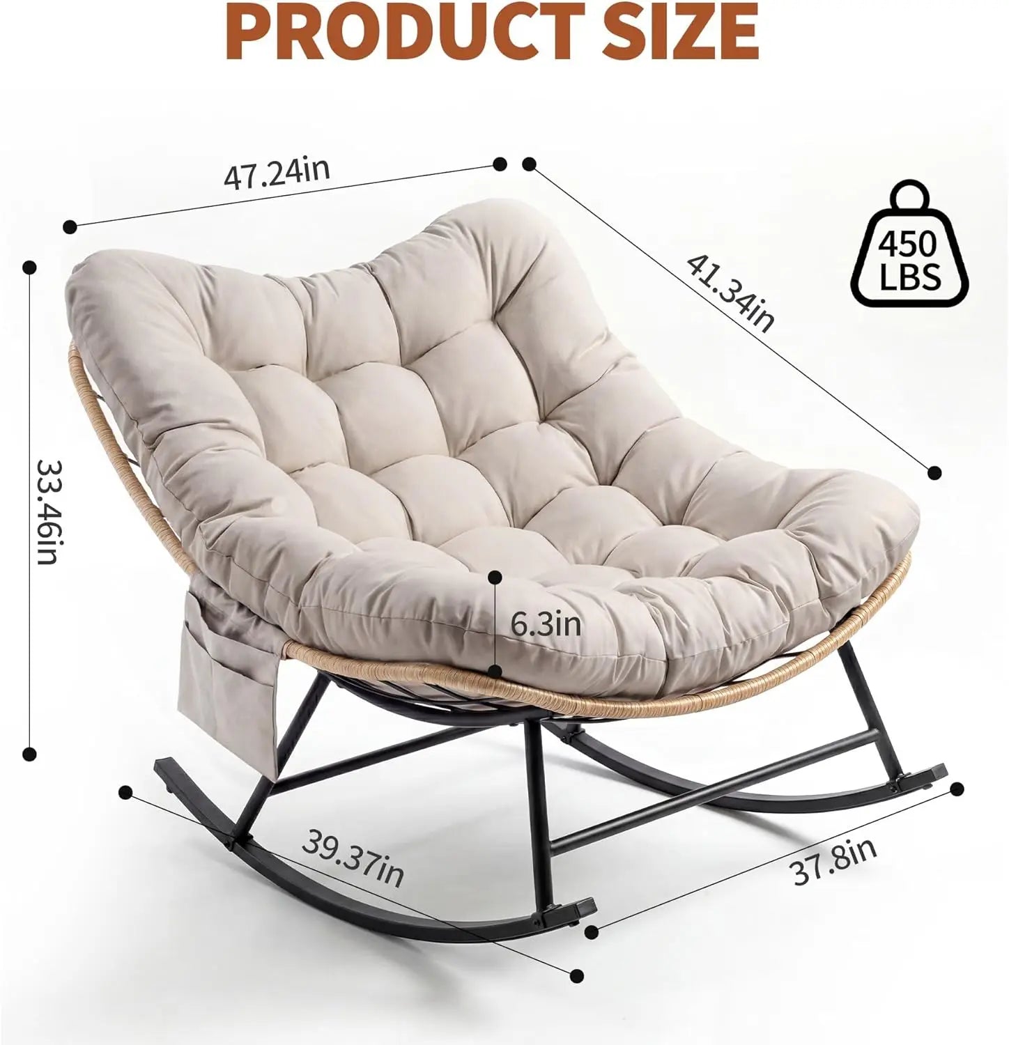 Metal Rocking Chair