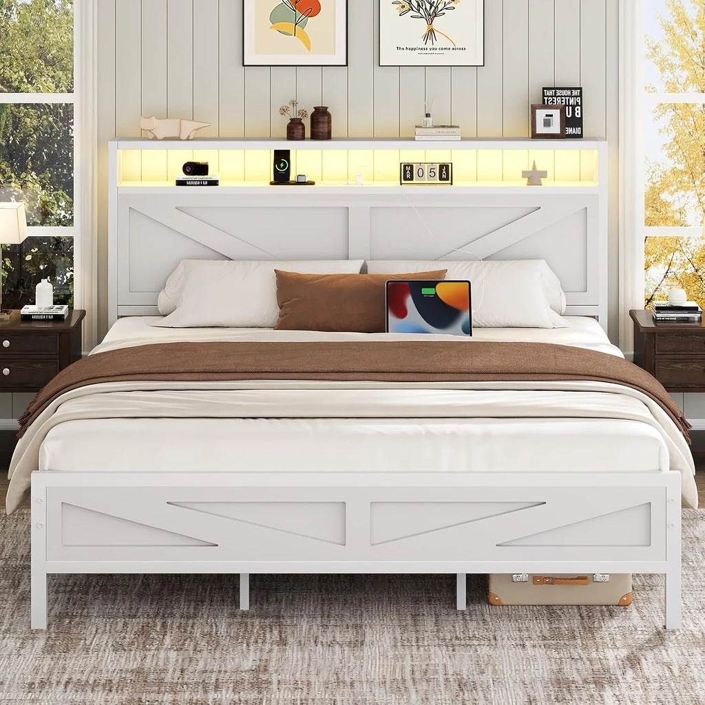 Rustic Barn Door Bed