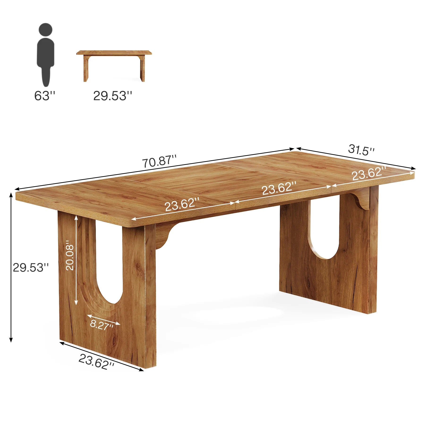 Large Pedestal Dining Table