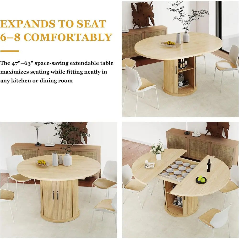 Oval Extendable Dining Table