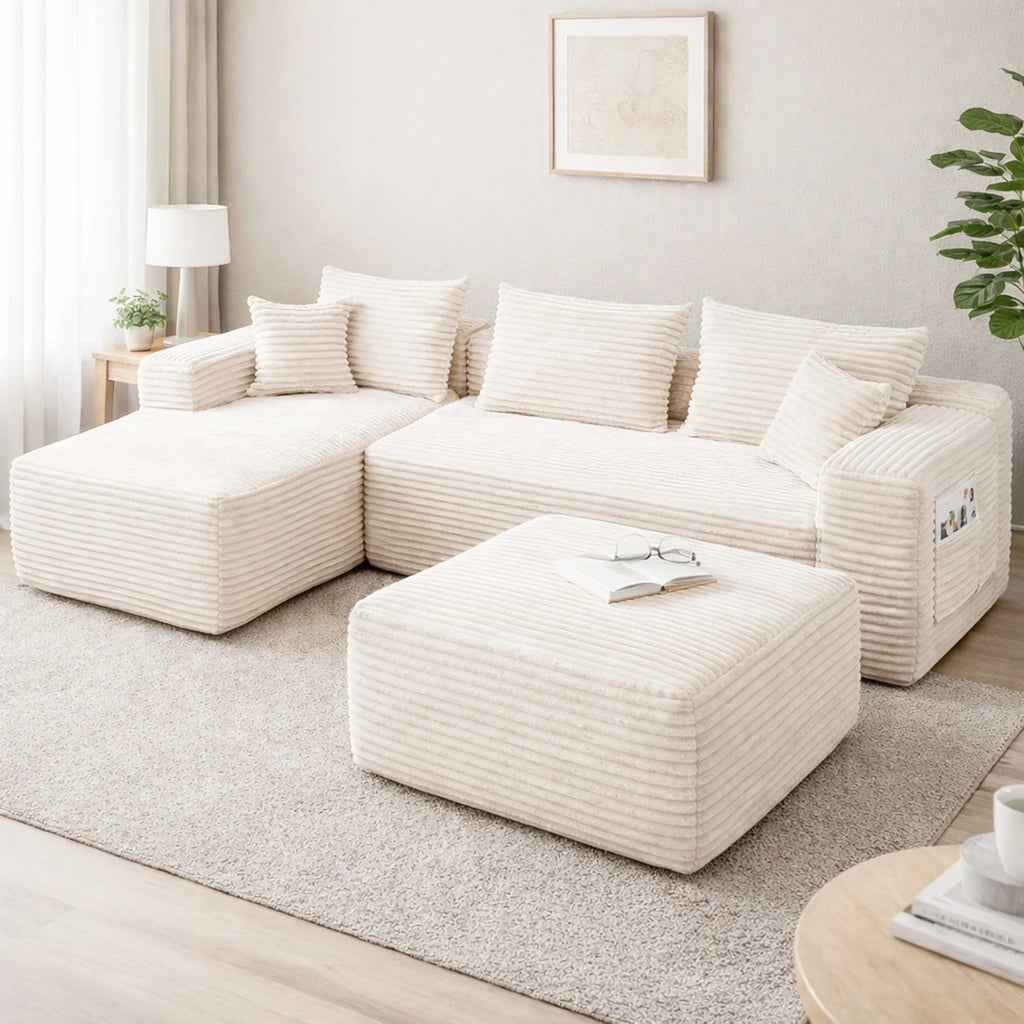 L-Shaped Modular Sofa