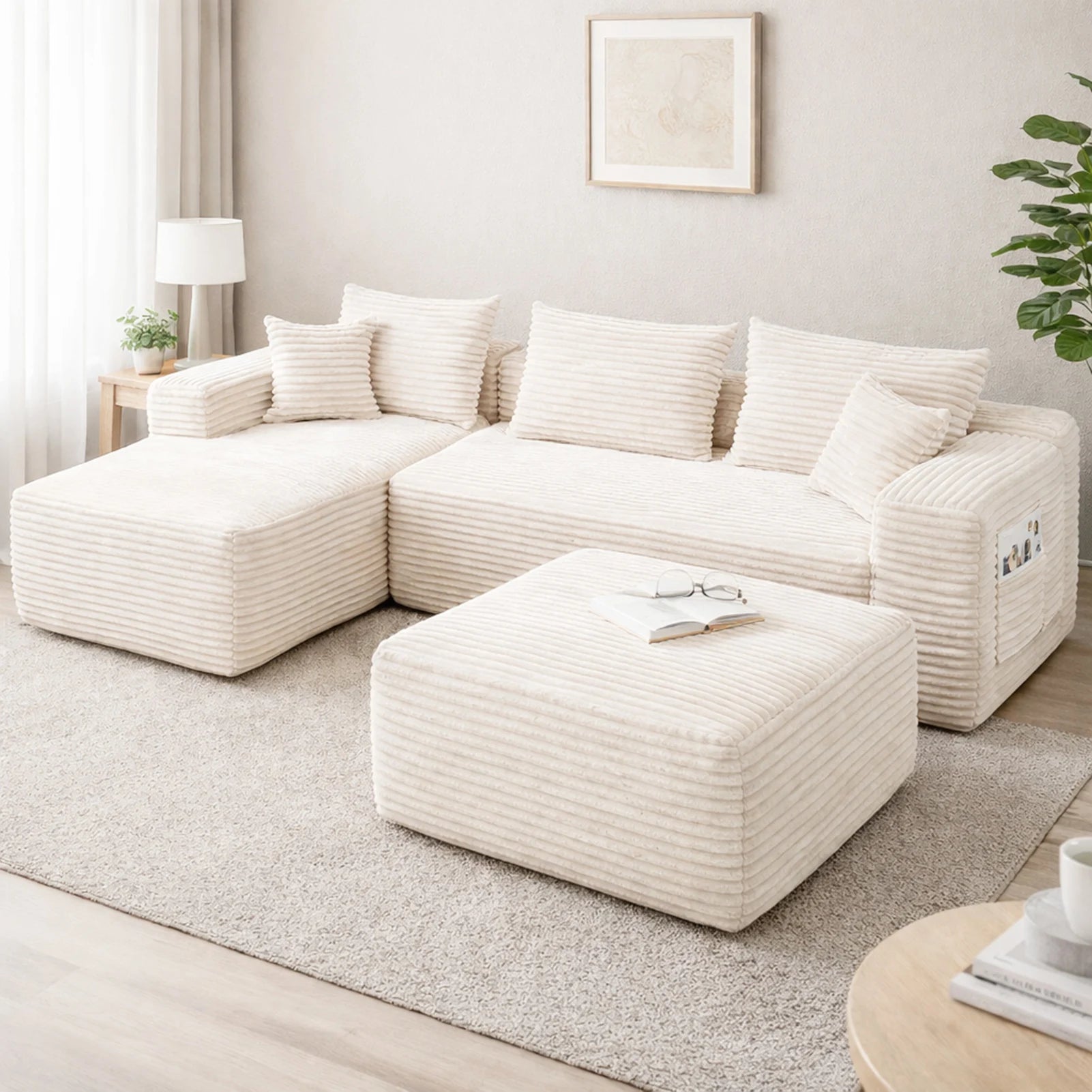 L-Shaped Modular Sofa