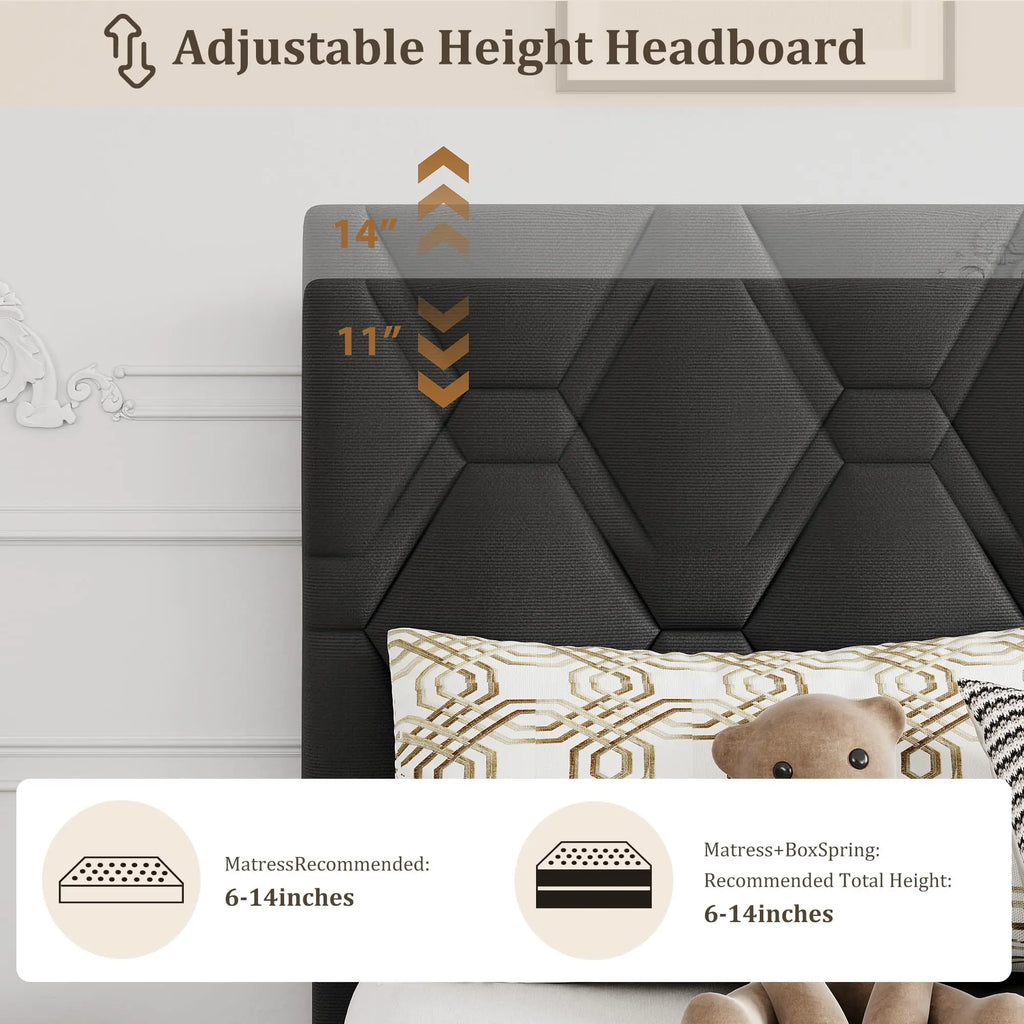 Upholstered Platform Bed