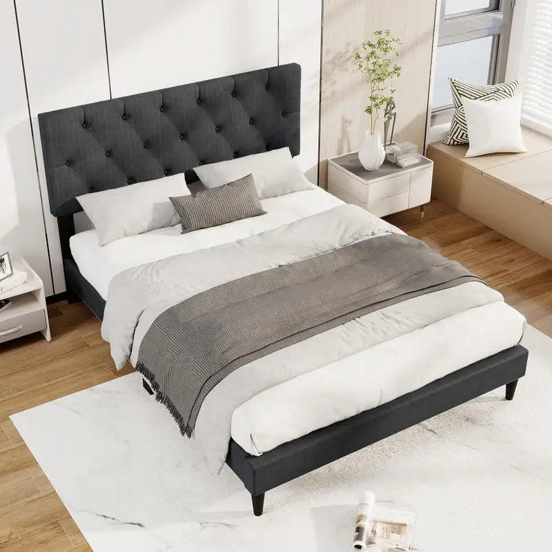 Tufted Upholstered Bed