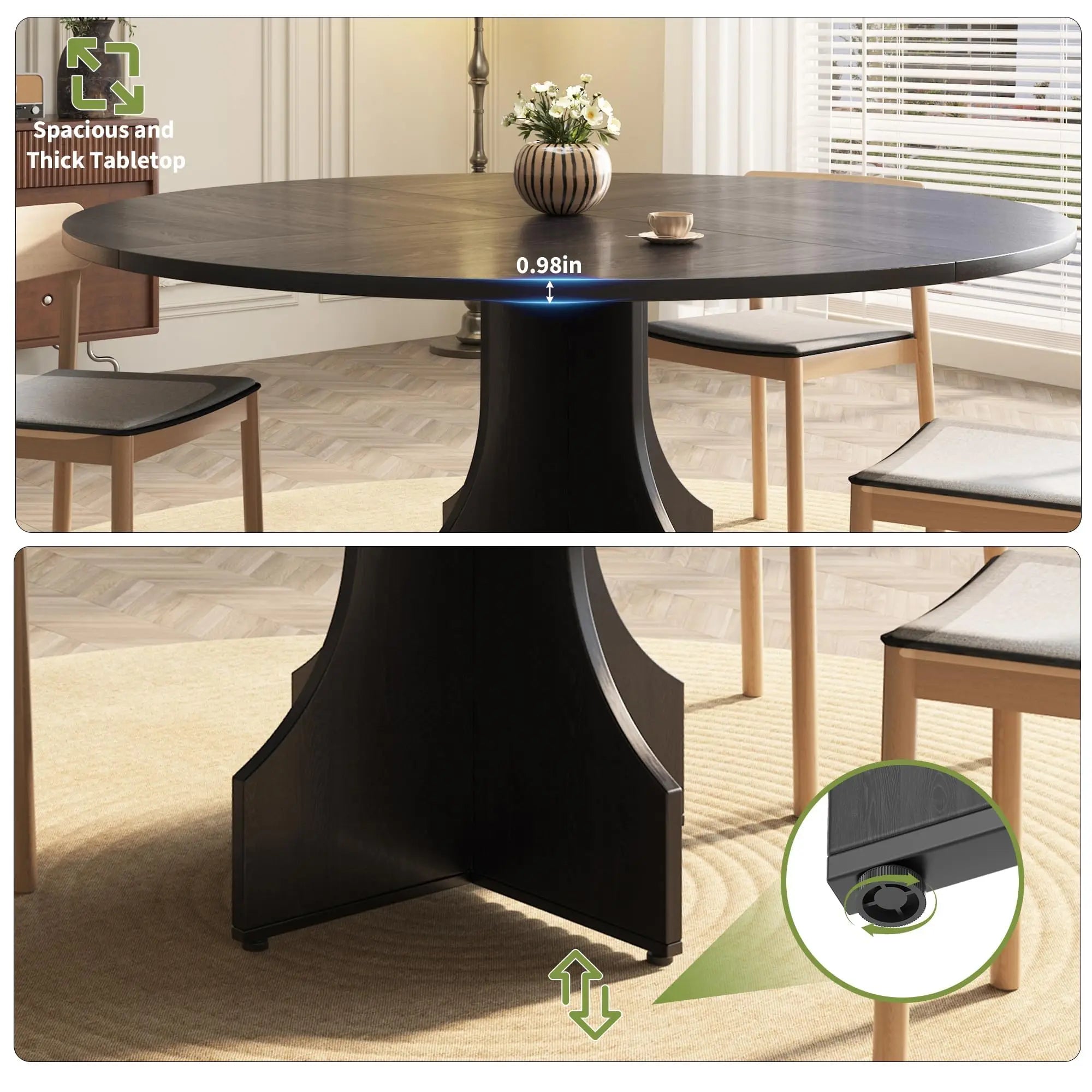 Rustic Round Dining Table