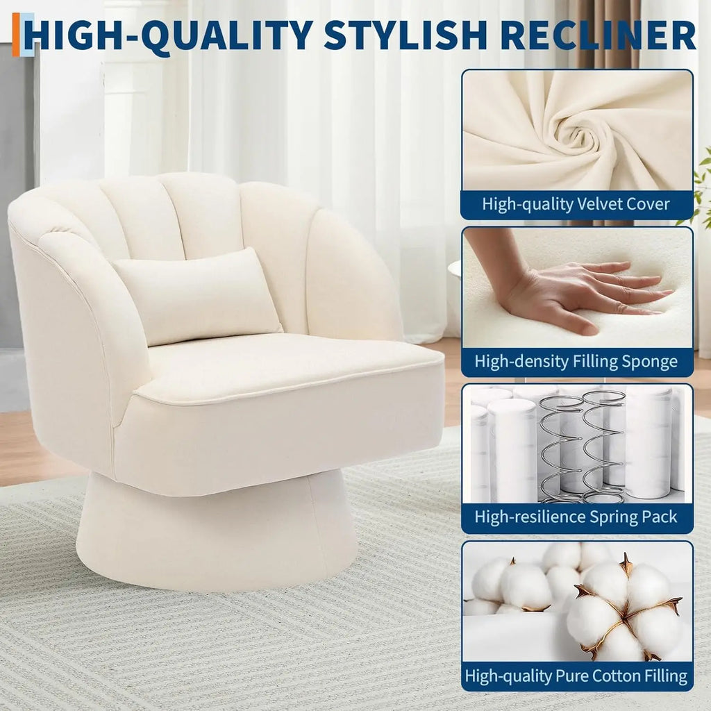 Swivel Barrel Chair